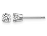 3/10 Carat (ctw I2, K-L) Diamond Solitaire Stud Earrings in 14K White Gold